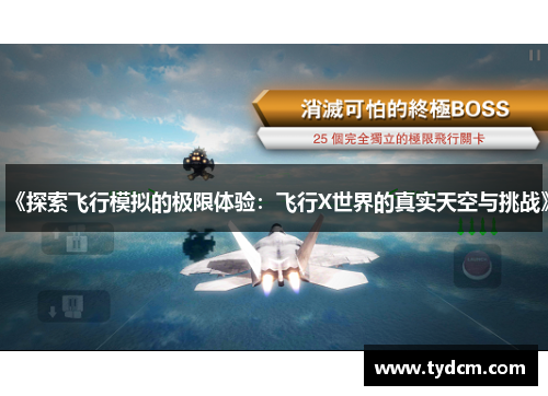 《探索飞行模拟的极限体验：飞行X世界的真实天空与挑战》